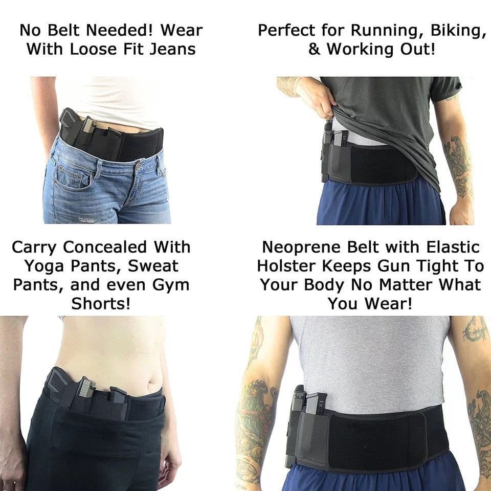 Outdoor Tactical Holster Concealed Diving Fabric Multi-Function Hidden Carry Waist Holster Universal Gun Belt Pistol Pouch