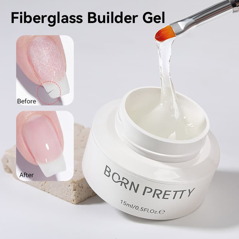 BORN PRETTY foreign trade 15ml fiber extension glue residual nail repair nail construction reinforcement phototherapy glue