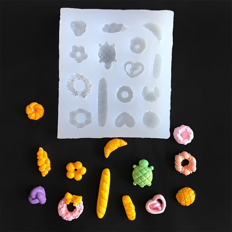 Food Play Small Nose Silicone Mold DIY Chocolate Ice Cream Bread Cereal Rings Easy Release