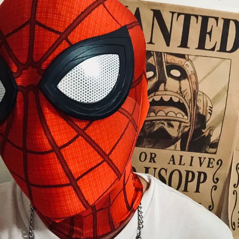 Spider-Man Head Mask TikTok Same Style Funny Silly Mask Full Face Kids Adults Halloween Wholesale