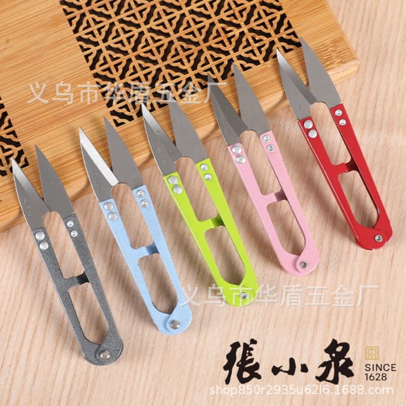 Zhang Xiaoquan scissors, small yarn cutter, thread trimming, large size, special for U-shaped cross stitch for industrial clothing sewing, 448S