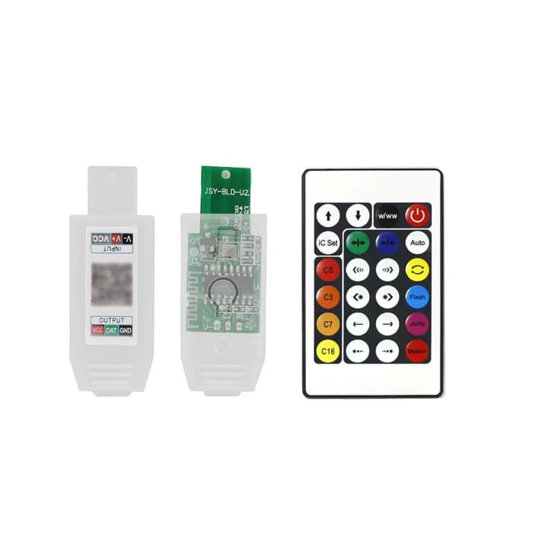 The Colorful Lotus Lamp Idea LED Strip Controller Remote Control Version Illuminated Mirror Ambient Decor Moon Lamp Cord Light Control