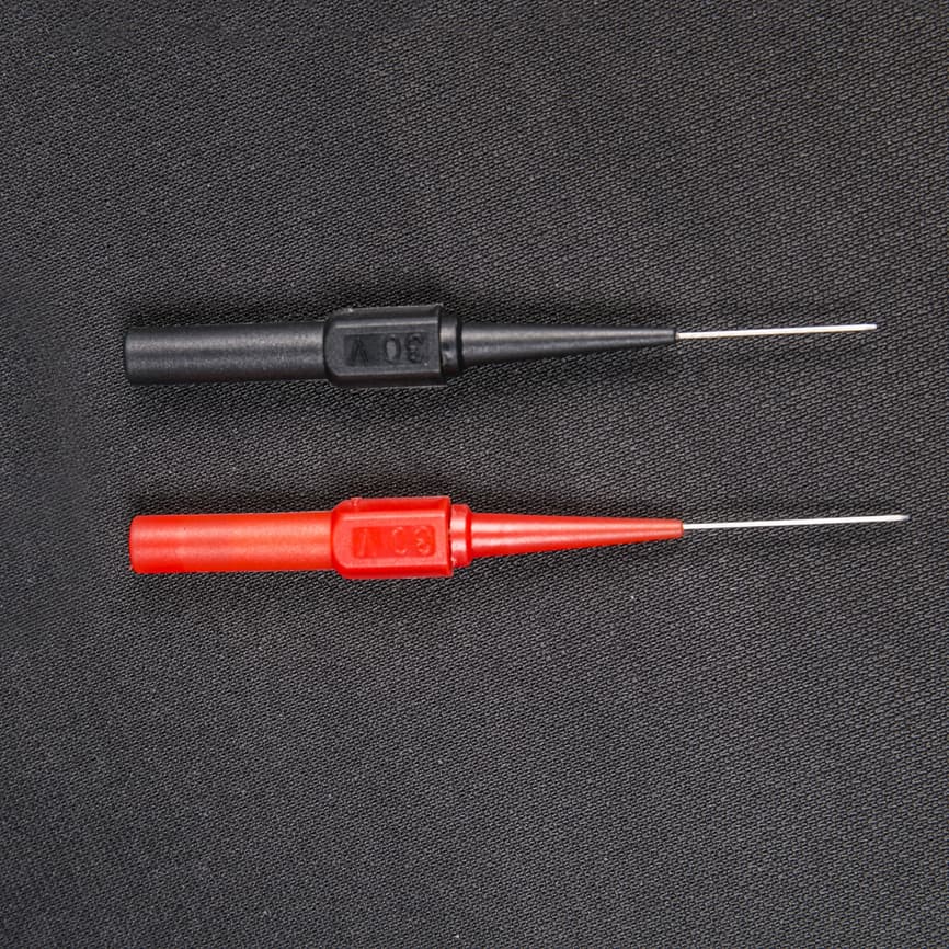 0.7mm Thick Flexible Stainless Steel Automotive Repair Test Probes, Wire Piercing Test Leads