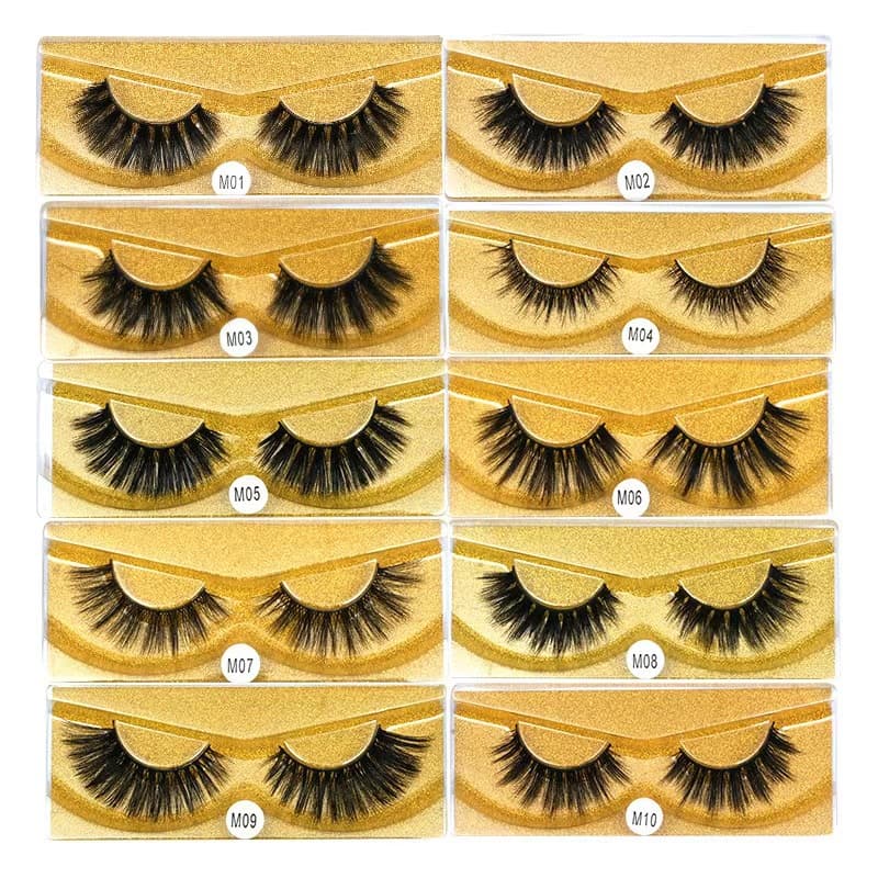 3D European and American Style Thick Full-Strip False Eyelashes Beauty Tools Natural Curling Eyelashes Wholesale Long Eyelash Extensions