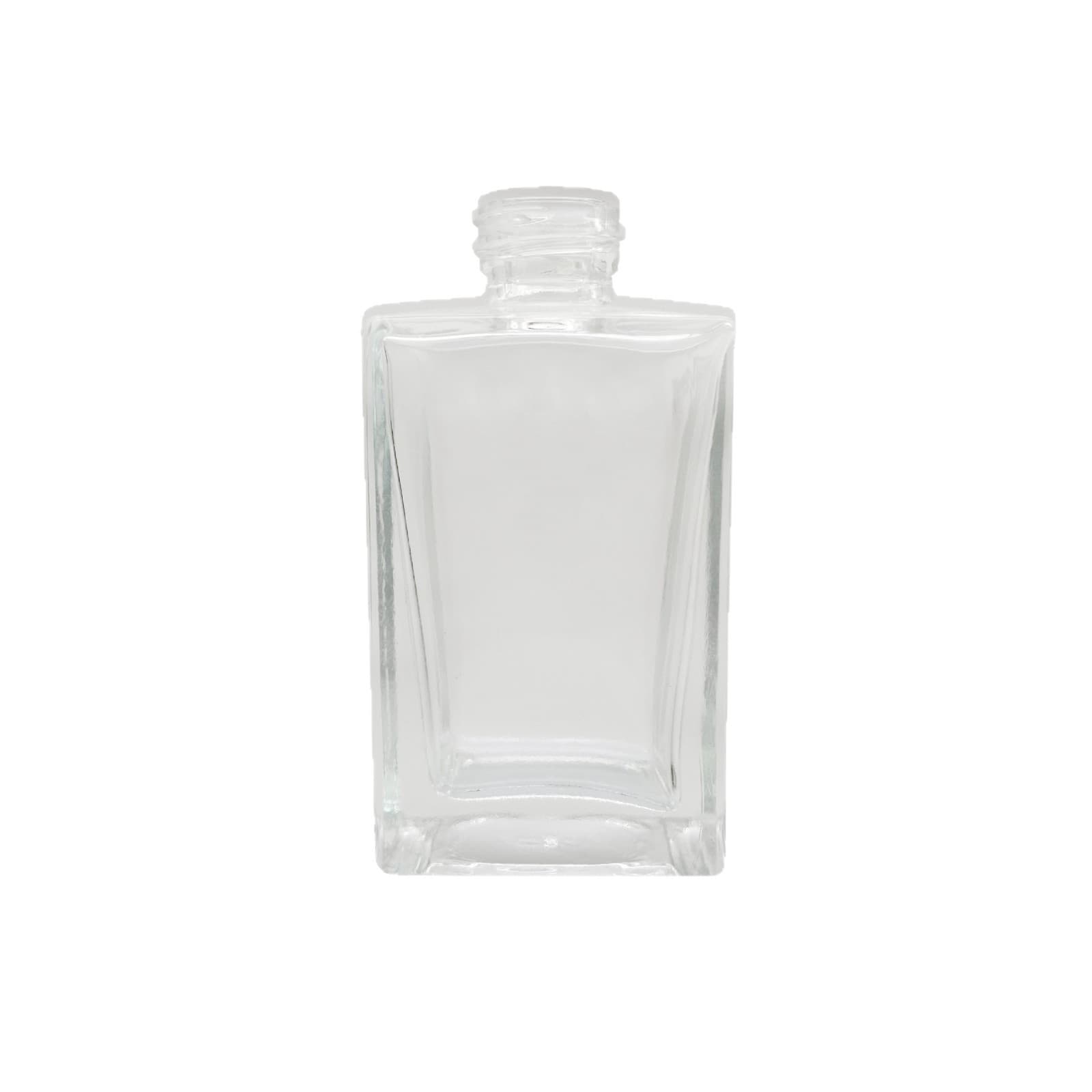 New In Stock 30ml Flat Square Glass Spray Bottle Perfume Refill Bottle High-End Transparent Cosmetic Bottle Foundation Bottle