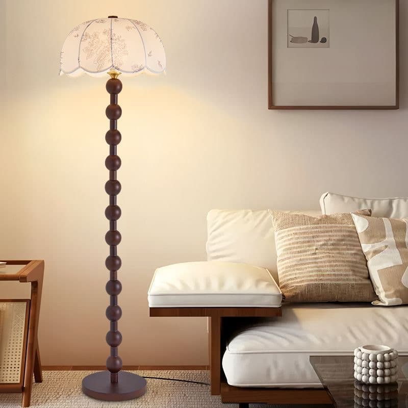 French Mid-Century Floor Lamp for Living Room, New Chinese Style Bedroom with High-End Ambiance, American Retro Floor Lamp