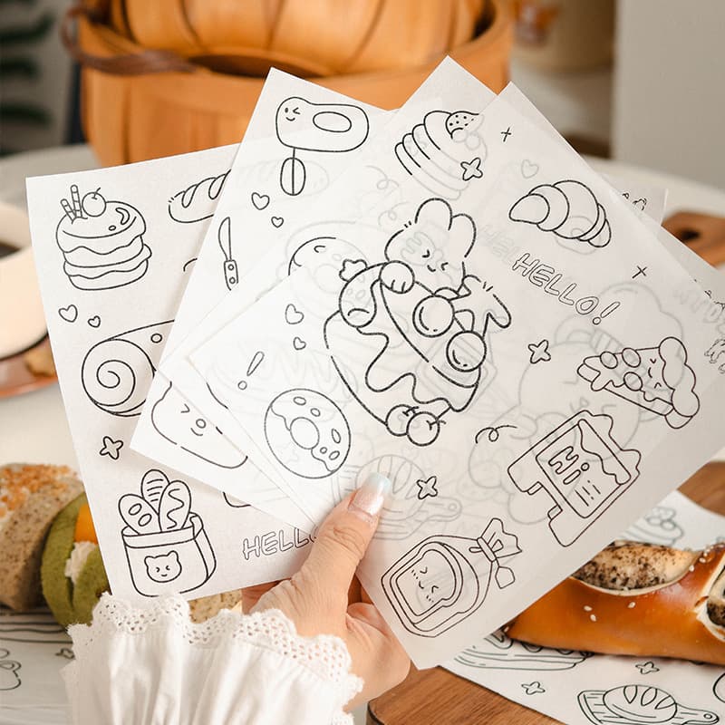 1000 Sheets 18cm Cake Liner Paper, Greaseproof Baking Paper for Tiramisu, Dessert, Hamburger, and Fries Wrapping