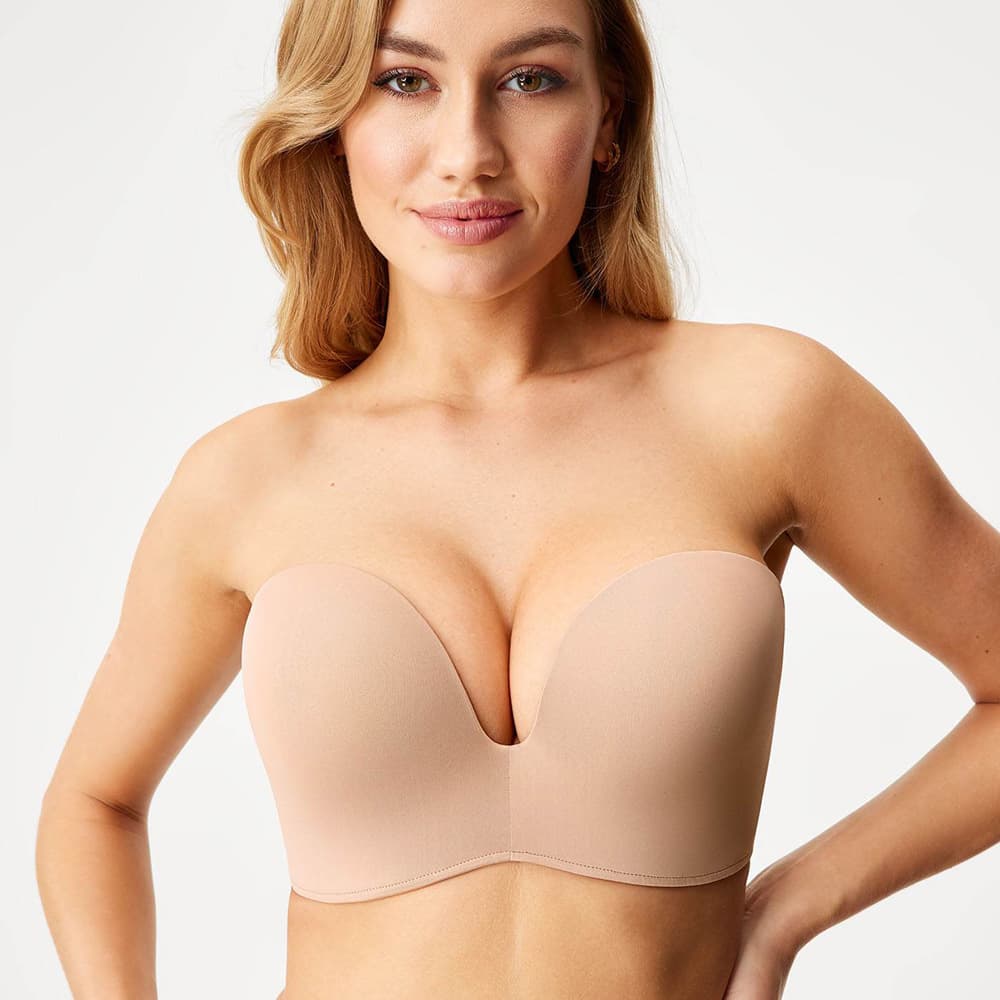 Cross-border molded cup plus-size seamless 1/2 cup non-slip bra customization, full-service, designed to order with quick sampling.