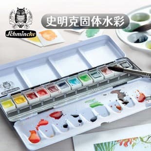 Schmincke Watercolor 24 Colors Master Class Academy Grade Iron Box Solid Watercolor Art Student Special Painting Solid Pigment