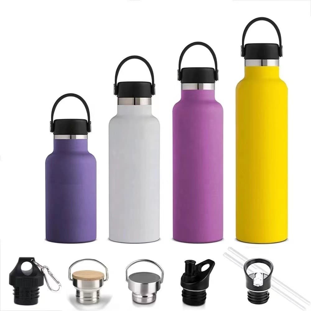 Cross-border American-style wide-mouth insulated tumbler, cross-border large-capacity 304 stainless steel sports water bottle, outdoor cycling and hiking water bottle