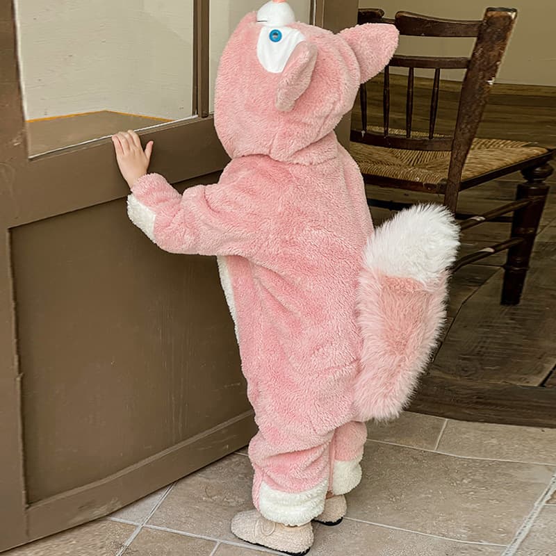 Girls' Winter Onesie Pajamas, Coral Fleece Homewear, Stylish Autumn and Winter Clothing