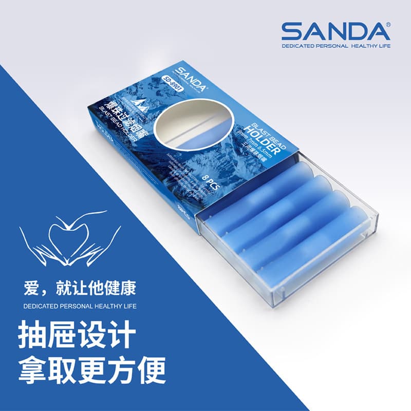 Sanda SD8901 explosive bead disposable filter tip coarse medium three-use cigarette filter mint flavor explosive bead cigarette holder