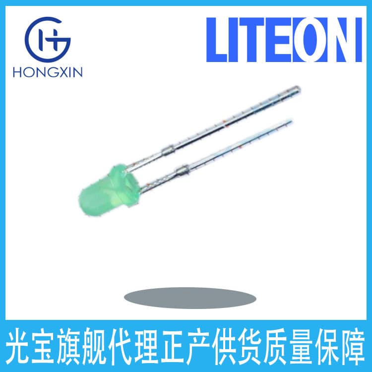 LTL1CHKFKNN Lite-On Orange Light Wavelength 605nm 3mm Through-Hole Round Head LED