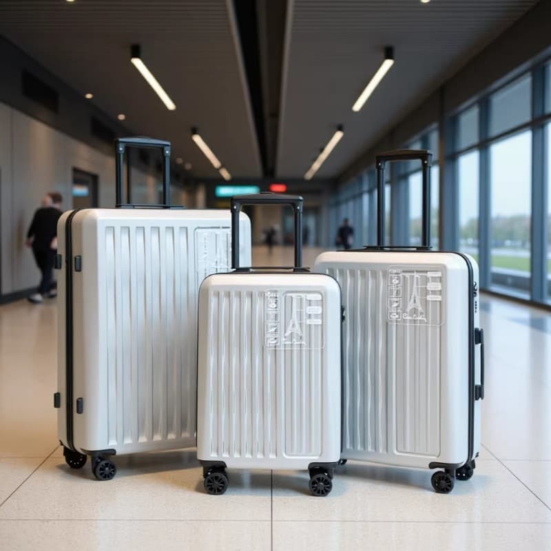 Foreign trade new suitcase three-piece set large capacity trolley suitcase suitcase durable password box cross-border factory