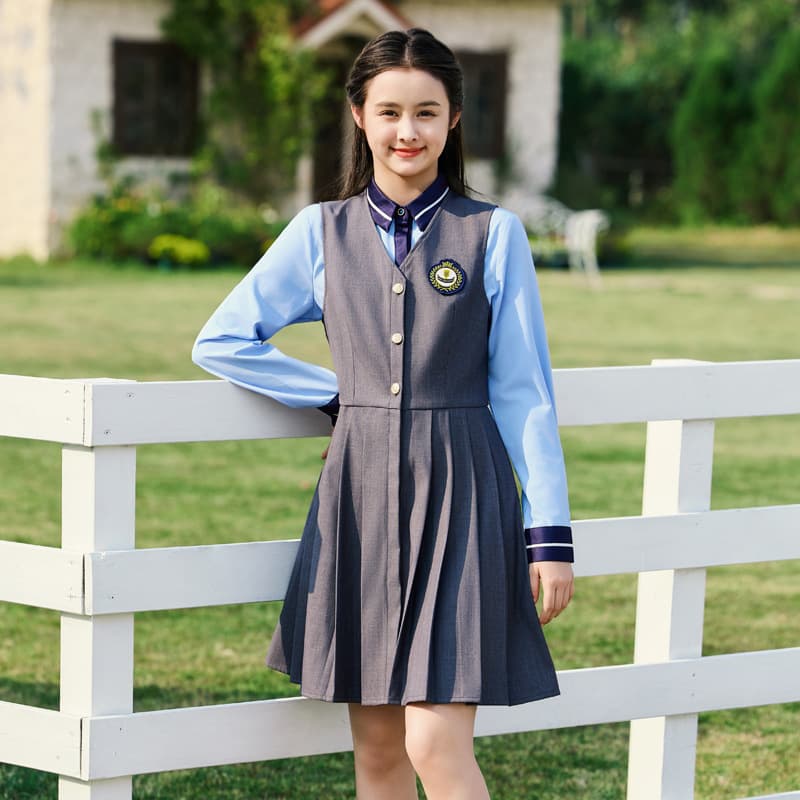 Summer Professional Dress Two-Piece Set, JK Style Uniform for Kindergarten Teachers, Women's Workwear