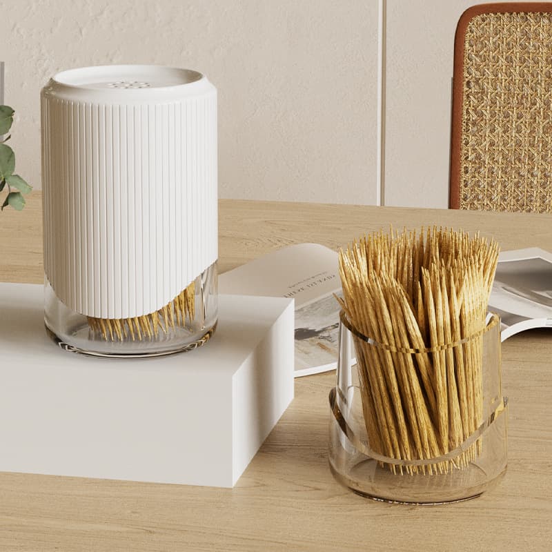 Luxury Toothpick Holder, High-End Creative Toothpick Container, Toothpick Jar, Toothpick Bucket, Floss Box, Cotton Swab Storage Box