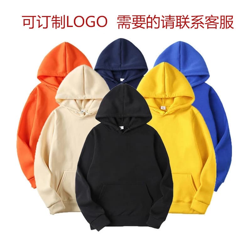 Factory wholesale in stock European size unisex hoodie autumn winter fleece solid color hoodie 18 colors sweatshirt hooded