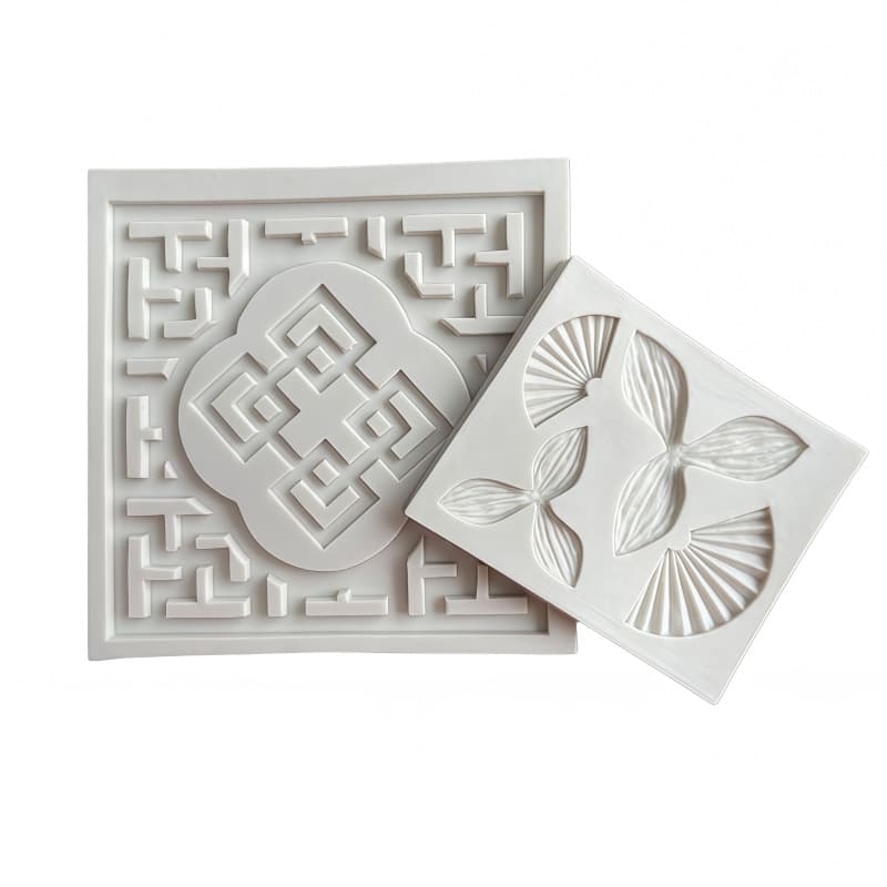 Fan Leaf Silicone Mold for Fondant, Resin, Baking, Chocolate Mousse Decoration, Handmade Silicone Mold