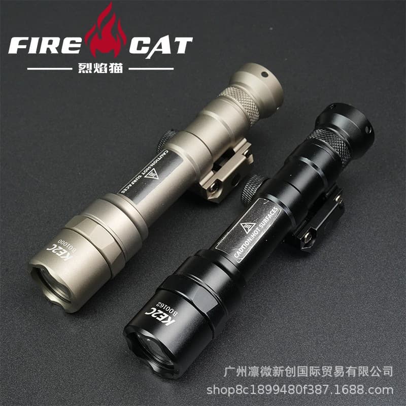 FIRECAT Tactical M600B Flashlight Mini Strong Light LED Outdoor Lighting Flashlight Rat Tail Long Point Bright