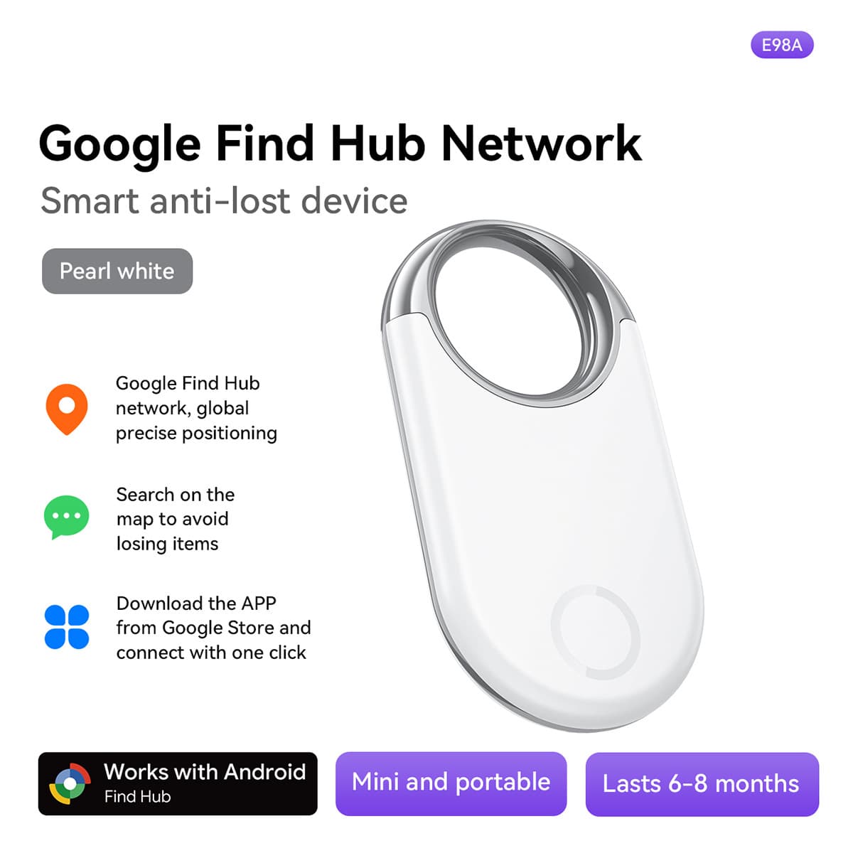 Cross-border compatible Samsung Android Google Find My Device smart anti-loss tracker locator Google tracker