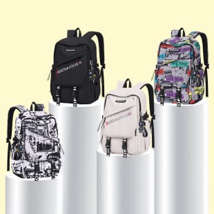 Men's Solid Color Backpack for Students, Casual Japanese Style, Large Capacity, Lightweight, Ergonomic, Back-to-School for Middle and High School