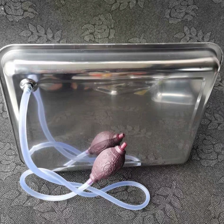 Stainless steel tea tray, 430 material, contains iron; tea table and teaware accessories; base can be nailed on for drip tray.