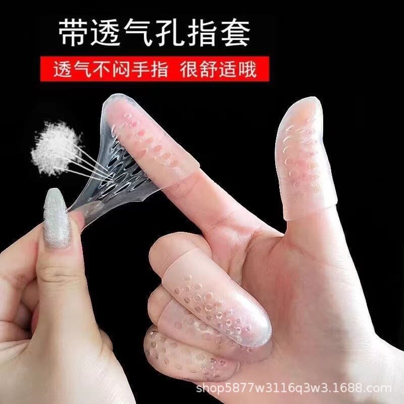 Silicone Finger Protectors: Anti-Dryness, Moisturizing Finger Sleeves for Injured Fingers, Thickened Writing Gloves for Pain Relief and Durability