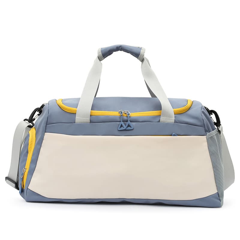 Large Capacity Cross-Border Travel Bag with Trolley Carry-On, Wet-Dry Separation Gym Bag, Logo Print Crossbody Bag