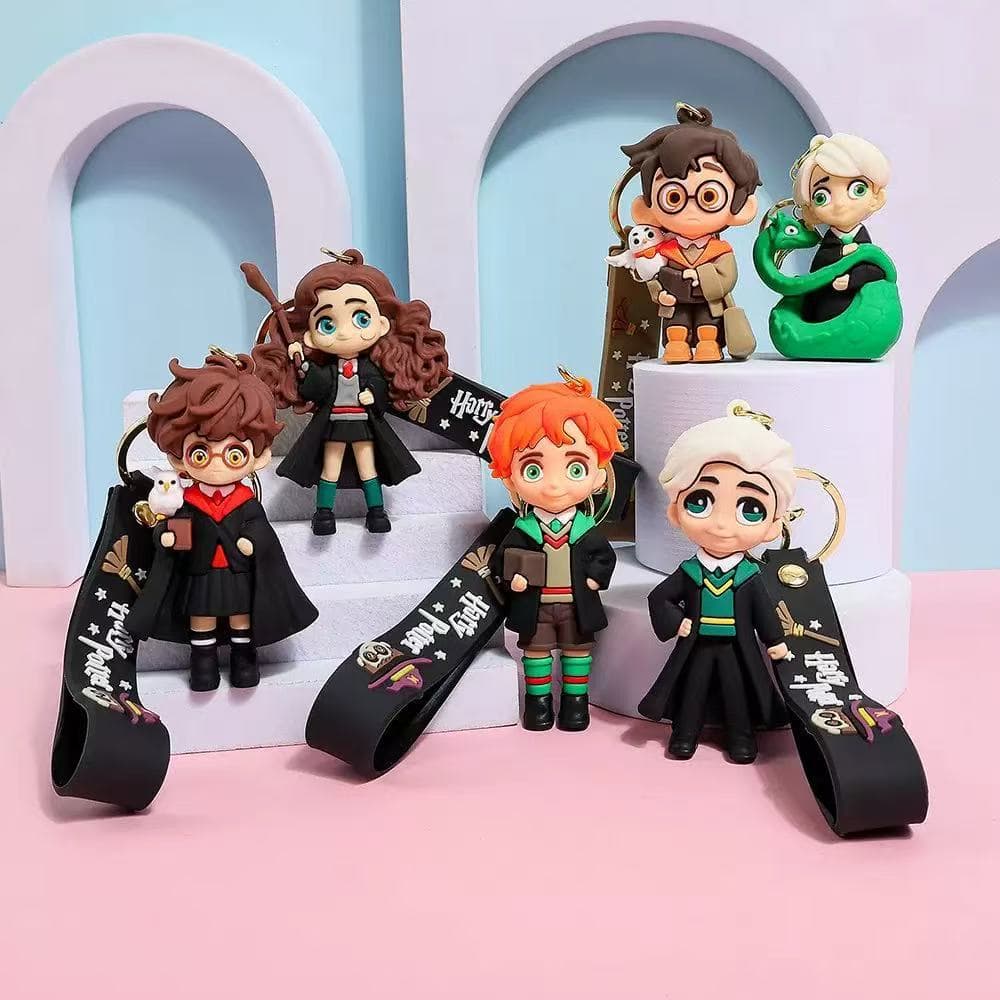 Cross-border second-generation cartoon cute Harry Potter keychain, men’s and women’s car key pendant