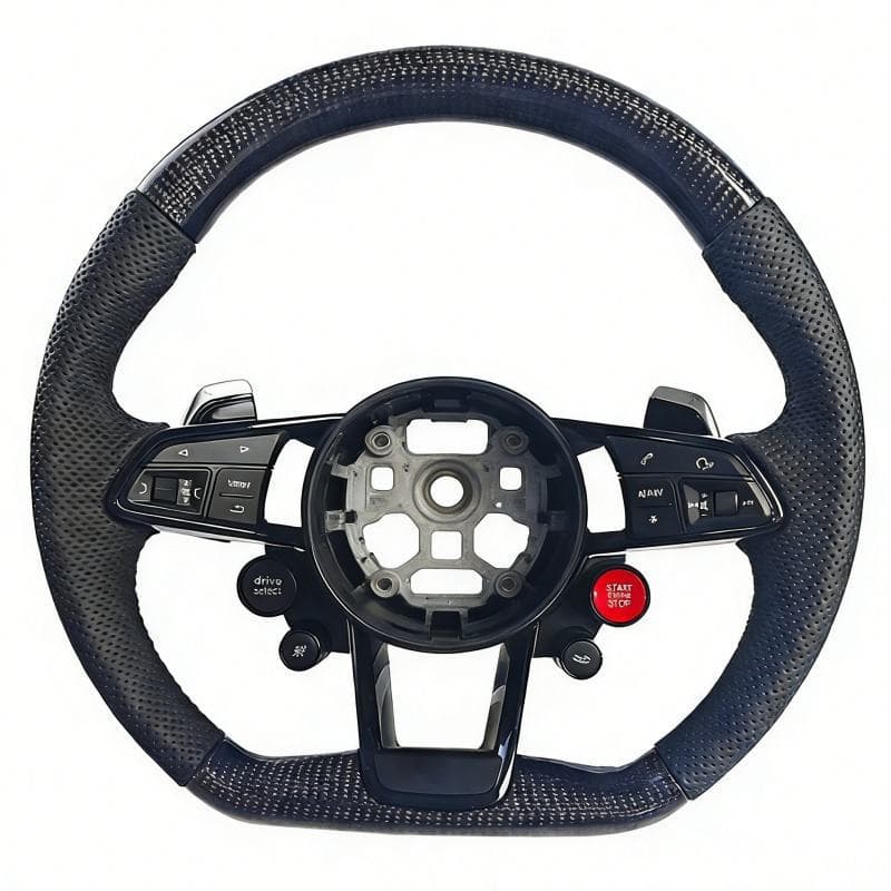 Factory direct sales suitable for Audi R8 steering wheel, suitable for A4L B9/A5/carbon fiber modification and upgrade
