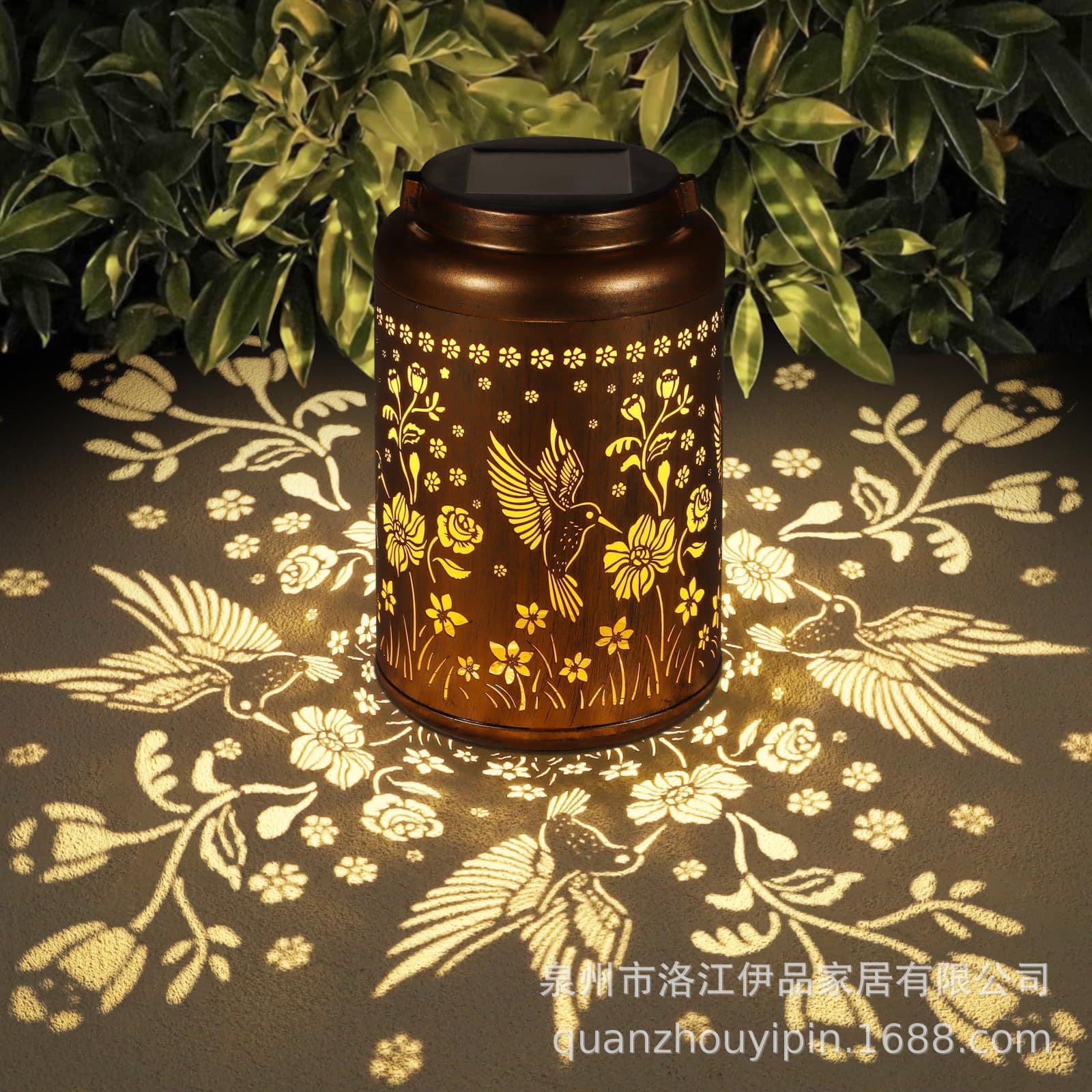 Solar Lanterns Outdoor Waterproof Hummingbird Garden Decor for Patio Garden Lawn Balcony