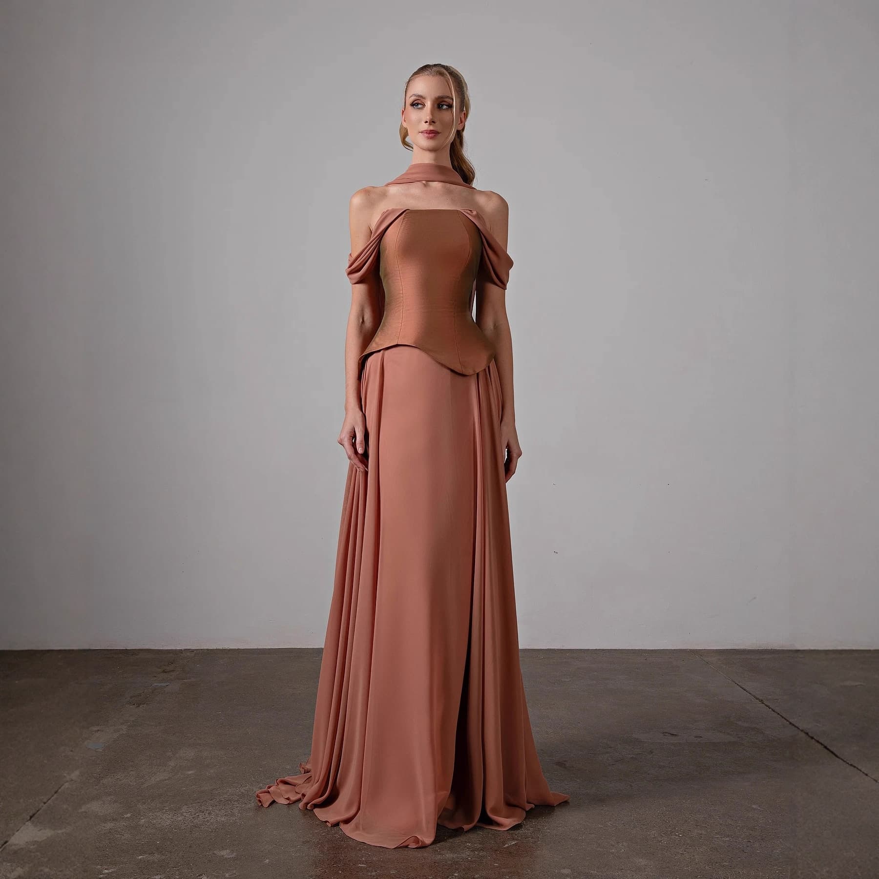 Cross-border Women's Evening Dress One-Shoulder Design Simple and Stylish Birthday Banquet Dress New Long Dress 2026