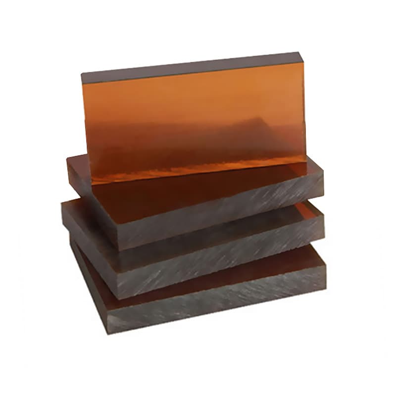 Polyetherimide PEI Plastic Sheet Engineering Rod Wholesale Amber PEI Sheet Custom Cutting and Engraving Processing