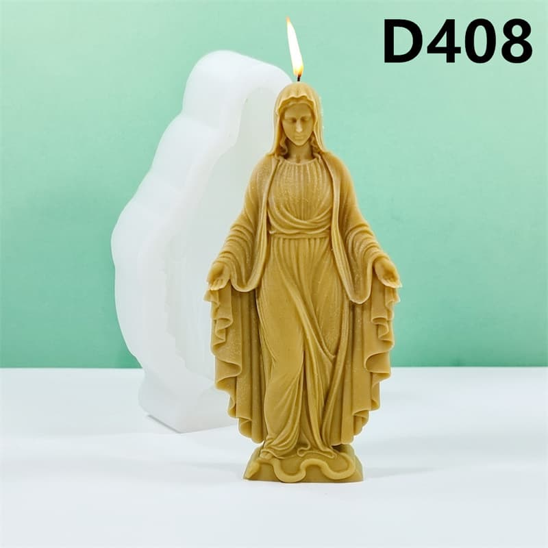 Western Figure Candle Silicone Mold D408