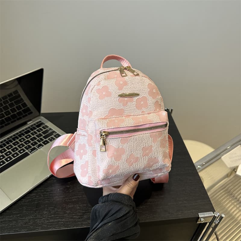Korean Style Casual Chic Trendy Simple Bag Women 2024 New Small Backpack Niche Double Shoulder Bag Women Small Bag