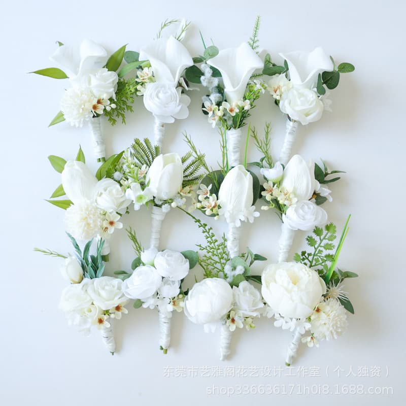 Yiyage 237 Western Business Celebration Corsage Wrist Corsage Wedding Supplies Photography Studio Props White Series