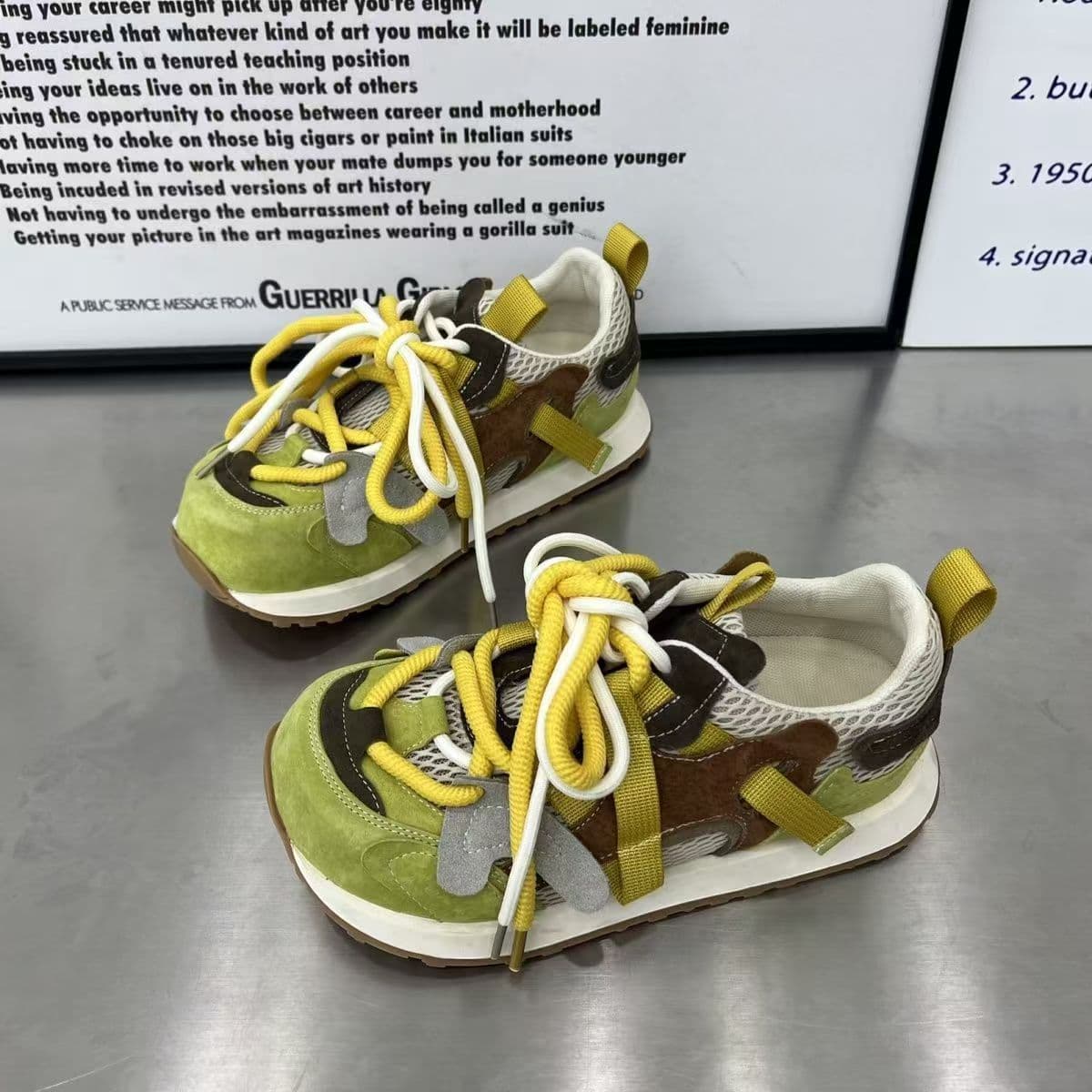 Women's Daddy Sneakers, Breathable, 2025 New Style, Casual, Classic, Versatile, Women's Shoes Manufacturer
