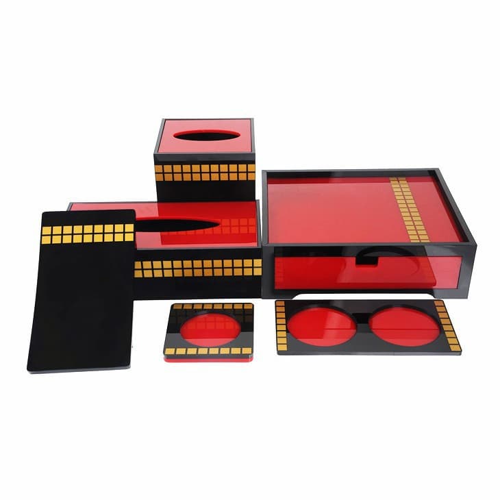 Custom acrylic hotel supplies storage box set water cup rack toothbrush washing disposable toothbrush holder