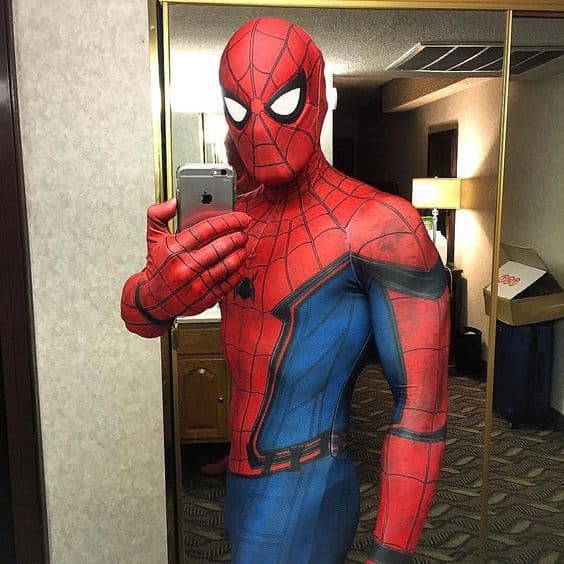 Spider-Man comic show suit cosplay Halloween costume headgear detachable all-inclusive tights trendy and cool