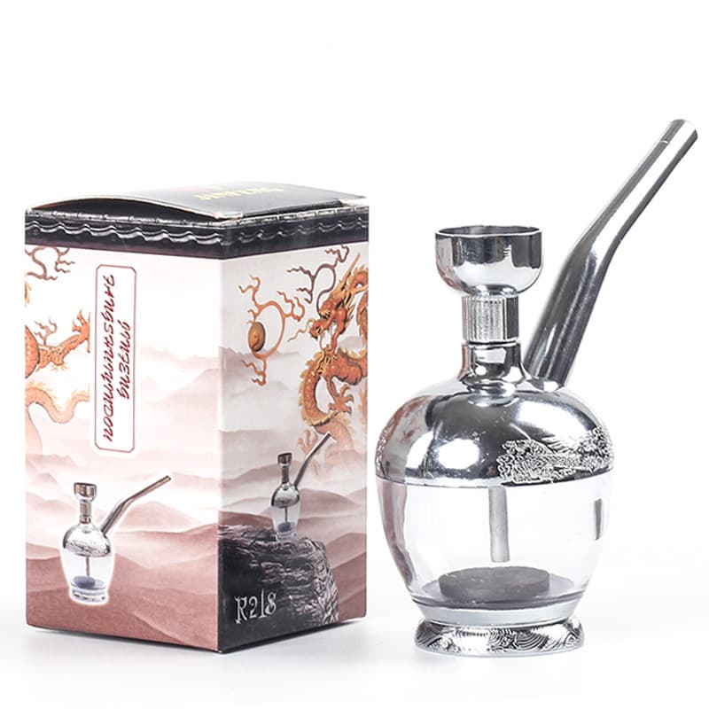 Filtered Hookah Small Water Pipe Portable Hookah for Men Tobacco Smoking Dual-Use Water Pipe