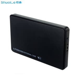 2.5-inch External Hard Drive Enclosure Tool-Free USB 3.0/2.0/3.1 Type-C Shell for SSD SATA