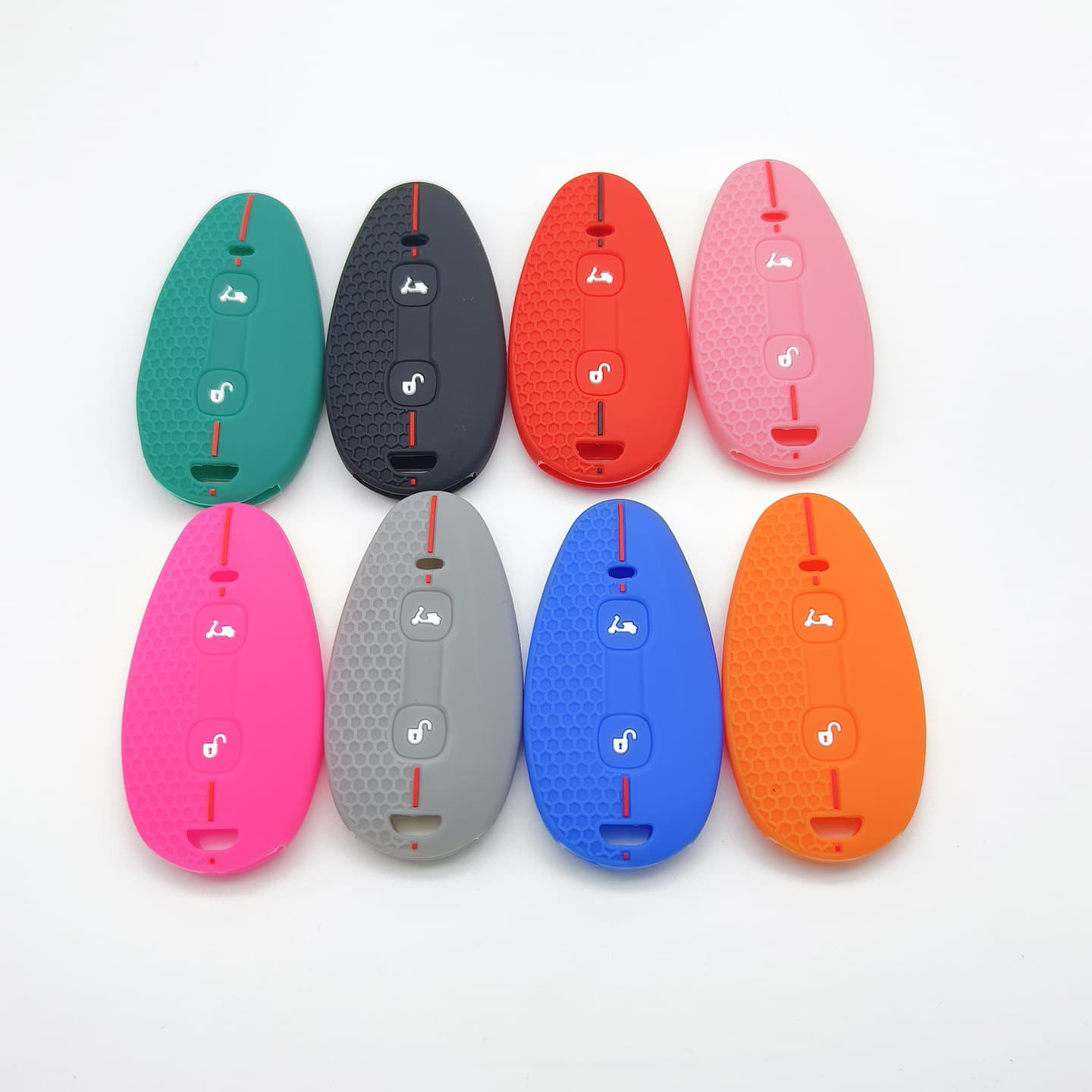 Silicone Key Cover for New Vespa GTV300 Motorcycle 2-Button Key, Soft, Unbranded