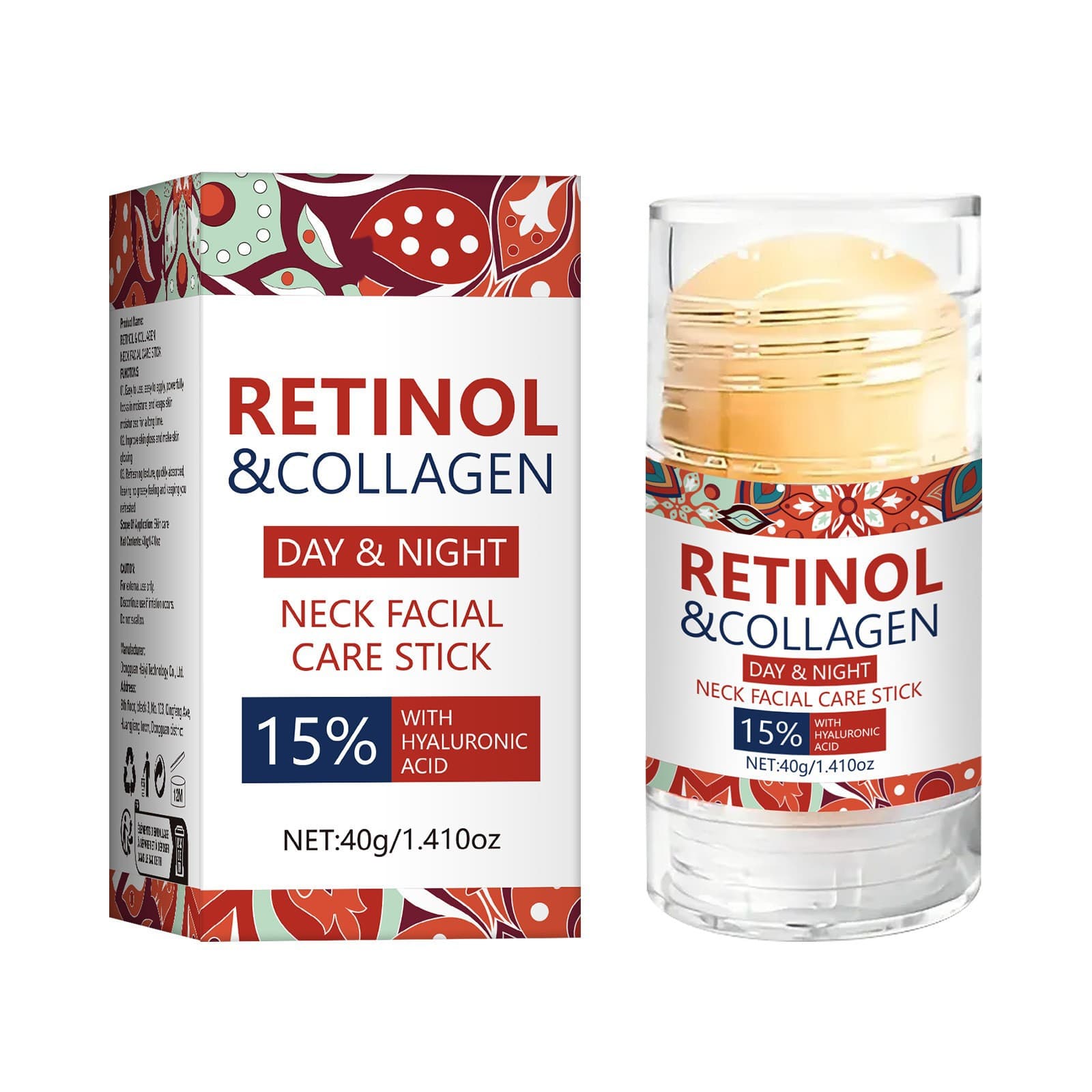 Neck and face care stick, neck cream to reduce neck wrinkles, brighten skin, moisturize and firm skin.