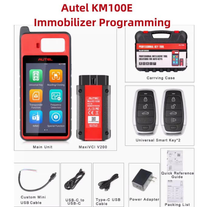 Version Autel MaxiIM KM100E KM100 Immobilizer Programming Tool