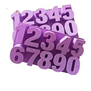 Arabic Number Silicone Mold Crystal Resin Mold Birthday Cake Number Cake Mold Chocolate Mold
