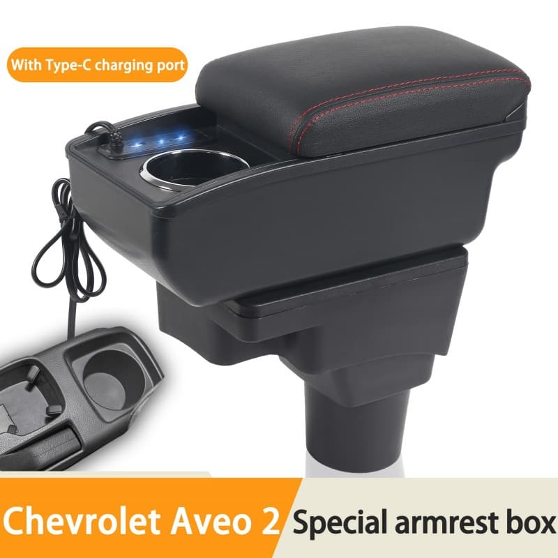 Armrest Box Accessory for Chevrolet Aveo 2 Overseas Model Car Center Console Modification