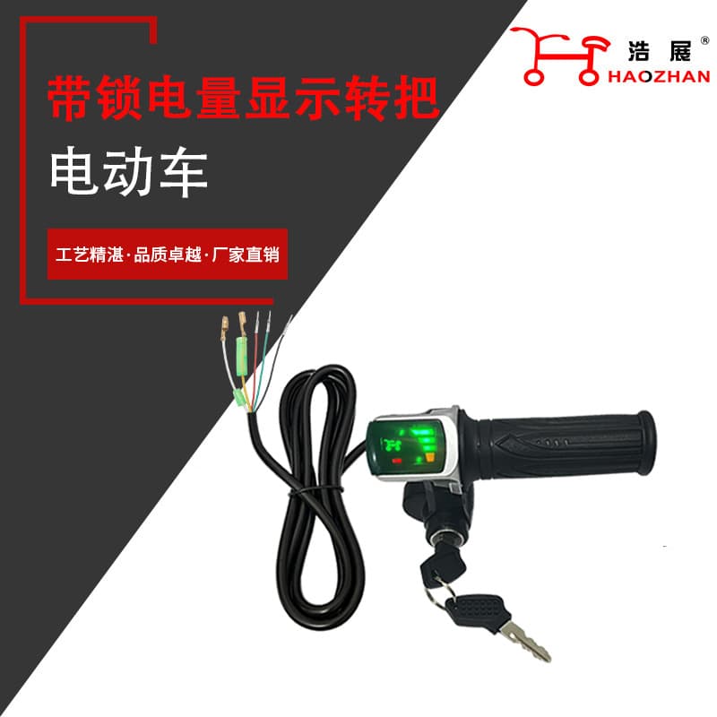 Factory Matched Electric Vehicle Lockable Throttle Lithium Electric Vehicle Throttle Acceleration Speed Display