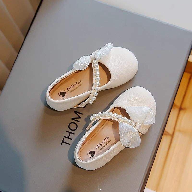 Girls Leather Shoes 2025 Spring New Children Shoes Soft Sole British Style Versatile Loafer Single Shoes Girl Princess Shoes