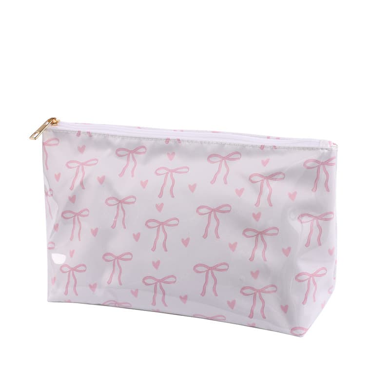 Cross-border Hot Selling Striped Large Capacity Cosmetic Bag, Fashionable and Versatile Travel Toiletry Bag, Waterproof