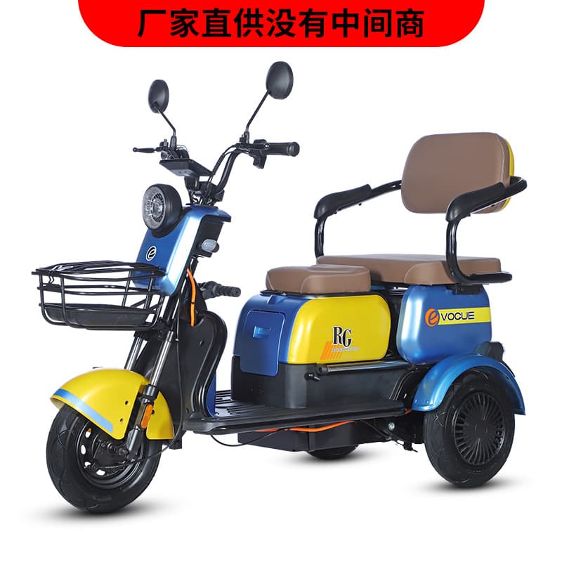 National Standard Electric Tricycle, Registrable for Household Use, Small Women's Battery Car for Picking Up and Dropping Off Children, Elderly Walking Tricycle